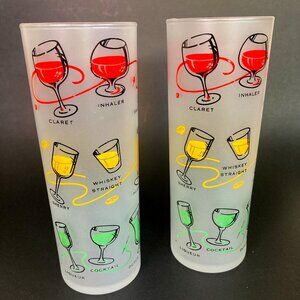 Set of 2 Vintage Tom Collins Glasses
